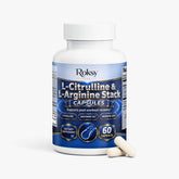 L-Citrulline & L-Arginine Stack 60 caps for workout Roksy