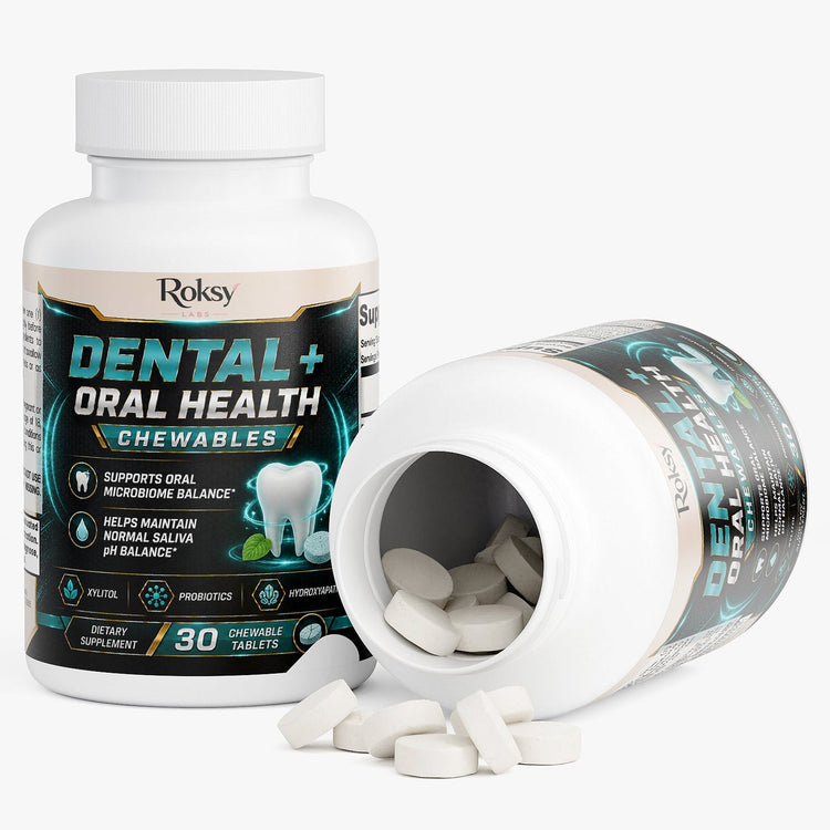 Dental + Oral Health Chewables 30 Days Supply Roksy