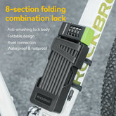 8-Section Folding Combination Bike Lock ROCKBROS-US