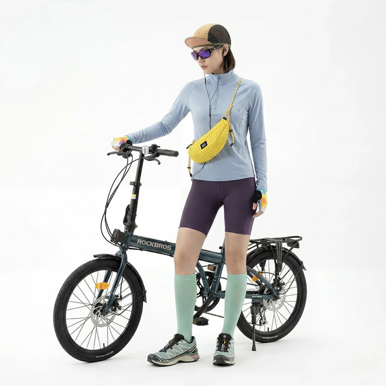 Banana Bike Handlebar Bag, Lightweight Crossbody Cycling Bag 1.8L ROCKBROS-US