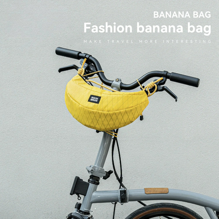 Banana Bike Handlebar Bag, Lightweight Crossbody Cycling Bag 1.8L ROCKBROS-US