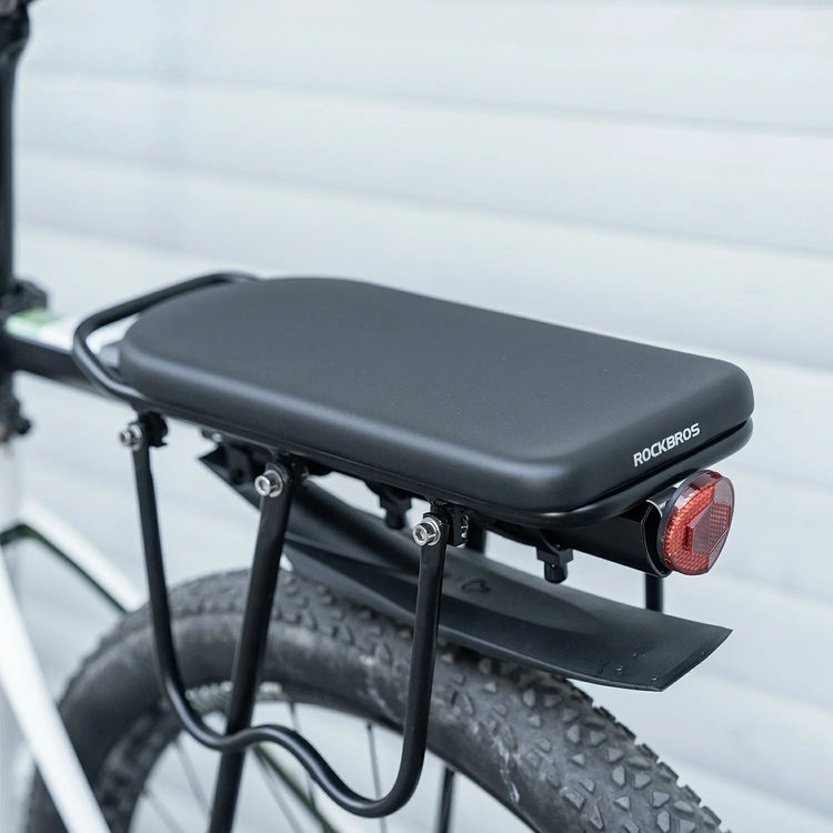 Comfortable PU Leather Bike Rear Seat Cushion for Racks ROCKBROS-US