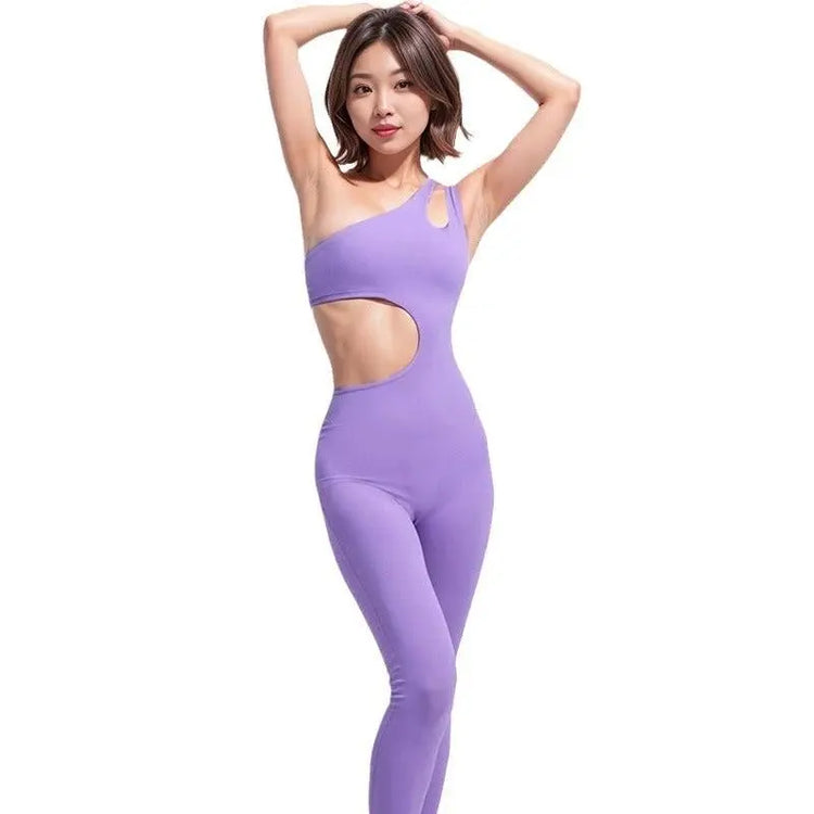 One-piece Exercise Sleeveless Irregular Workout Clothes Vain Products