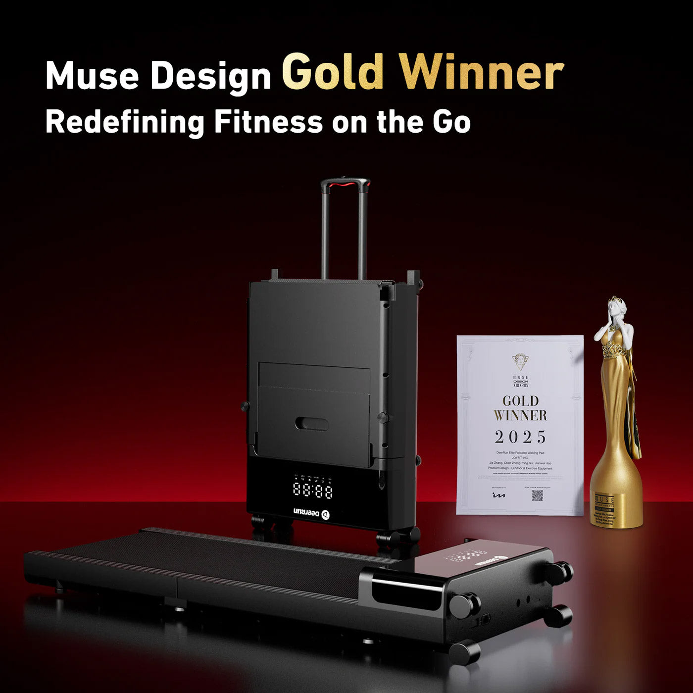 DeerRun Z20 Foldable Walking Pad Treadmill – Ultra Compact with LED Display DeerRun®