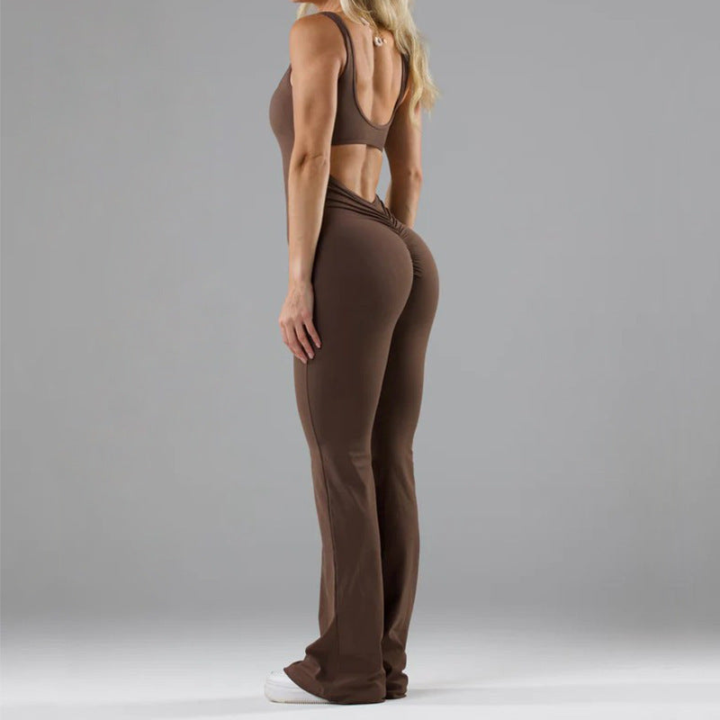 Tight Yoga Bodysuit Casual Hollow Seamless Womens Clothing Social Buzz eSIMs