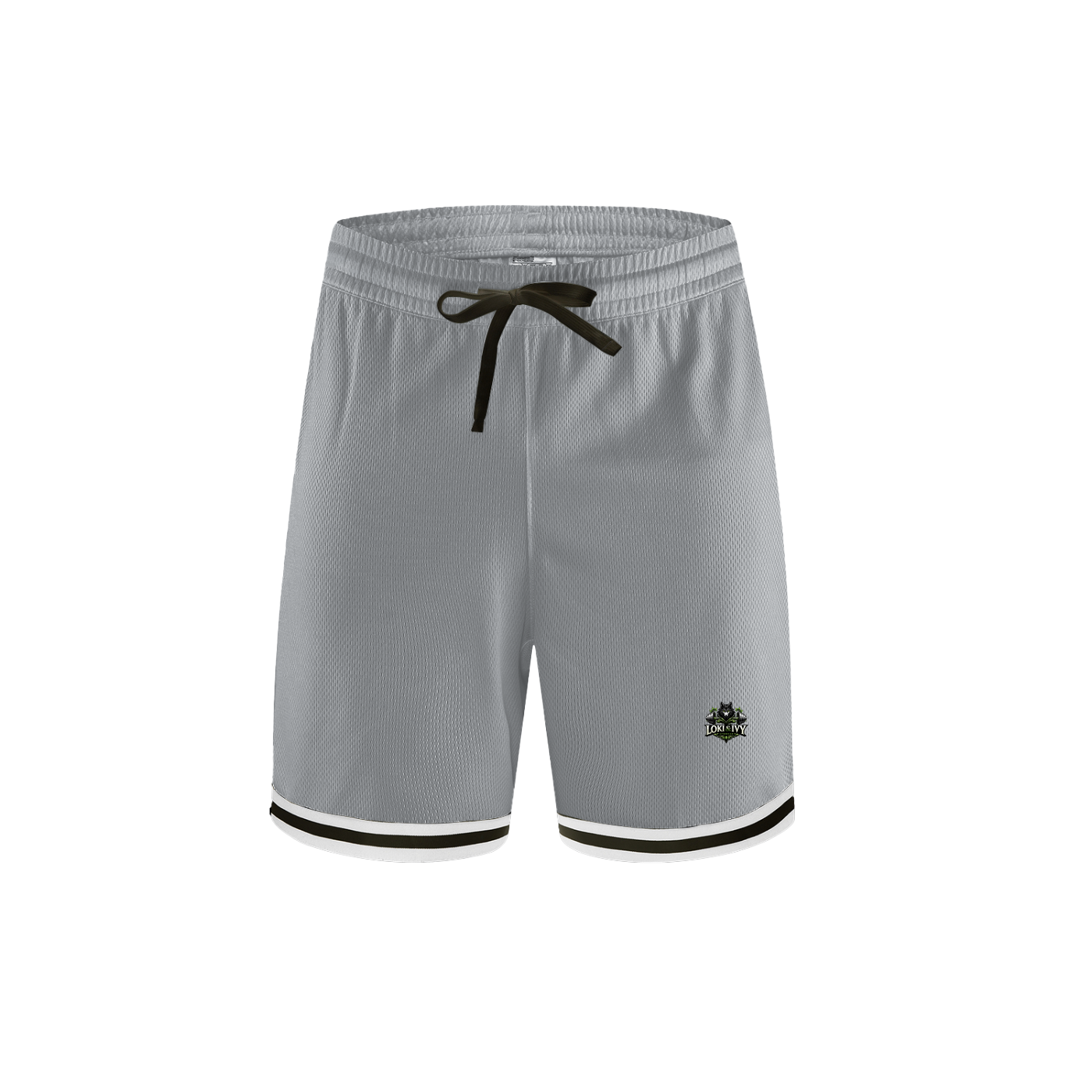 Loki & Ivy Classic Stripe Trim Basketball Shorts THRIXINE