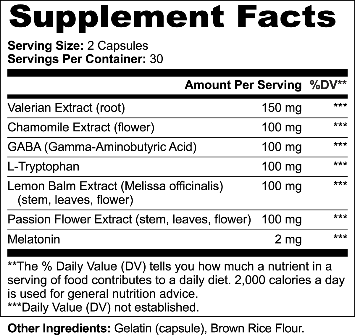 Veluna Advanced Sleep Formula | Melatonin GABA Valerian Chamomile L-Tryptophan | Restful Sleep Support | 60 Capsules Roksy