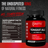 NAXTTII Natural Fuel For Men Supplement With Tongkat Ali, Maca Root, Ginseng To Boost Circulation, Energy, Stamina, Drive And Performance 90 Capsules Roksy