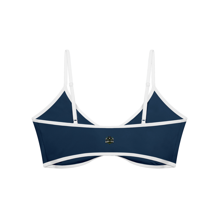 Loki & Ivy Color Block Ruched V-Neck Sports Bra THRIXINE