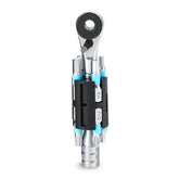 S2 Alloy 1/4" Drive Ratchet Handle 72-Tooth Compact Bike Repair Kit with 8 Bits ROCKBROS-US