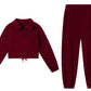 Quarter Zip Sweatshirt and Pants Set