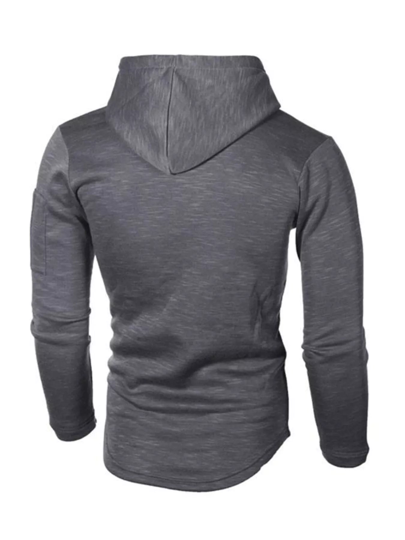 Men's Plus Size Casual Slim Fit Long Sleeve Hoodie