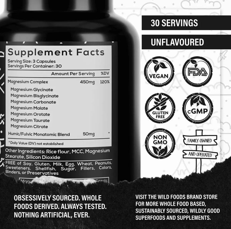 Power Bundle: Magnesium + Vitamin K2 & D3 with Pepper Extract Wild Foods