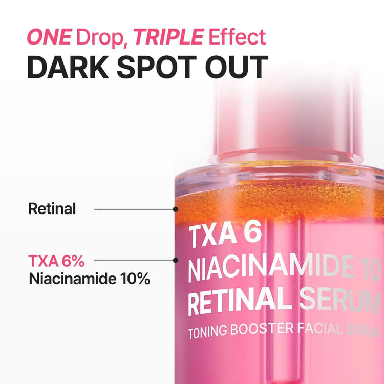 PURITO TXA 6% + Niacinamide 10% + Retinal Facial Serum | for Dark Spots, Hyperpigmentation, Uneven Tone | High-Level Tranexamic Acid 6% | Korean skincare, 30mL 1.01 fl.oz 7DAY&