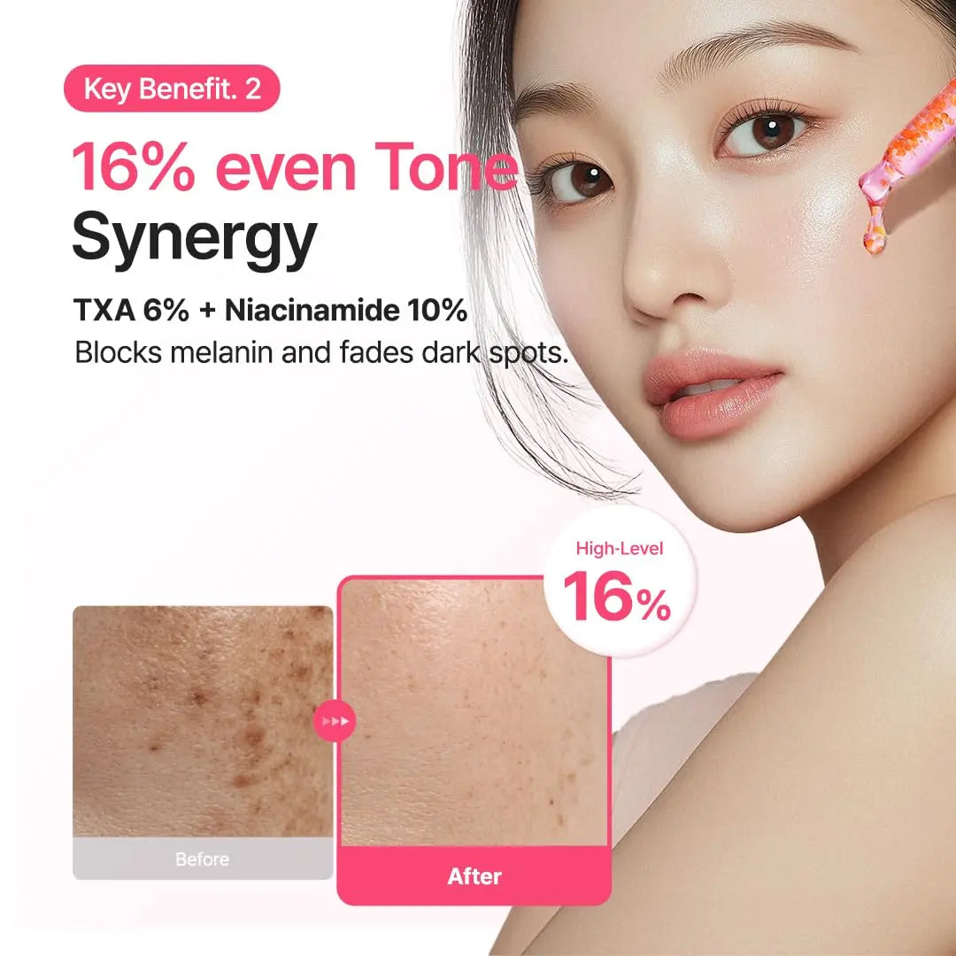 PURITO TXA 6% + Niacinamide 10% + Retinal Facial Serum | for Dark Spots, Hyperpigmentation, Uneven Tone | High-Level Tranexamic Acid 6% | Korean skincare, 30mL 1.01 fl.oz 7DAY&
