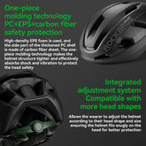 Carbon Fiber Cycling Helmet Antibacterial Lining Ventilated Adjustable Fit 3D-GRID ROCKBROS-US