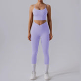 High Waist Tight Yoga Workout Clothes Sports Suit Women Vain Products