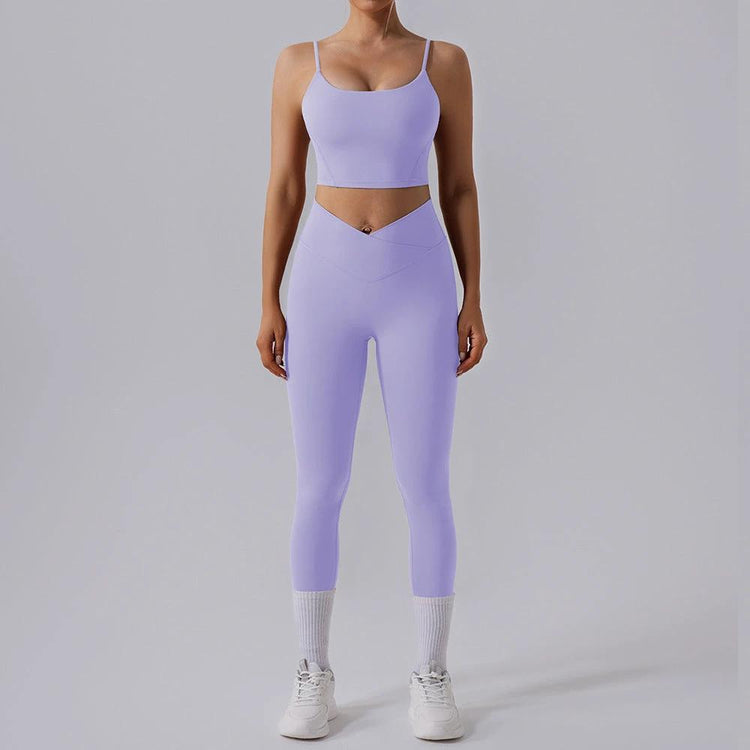 High Waist Tight Yoga Workout Clothes Sports Suit Women Vain Products