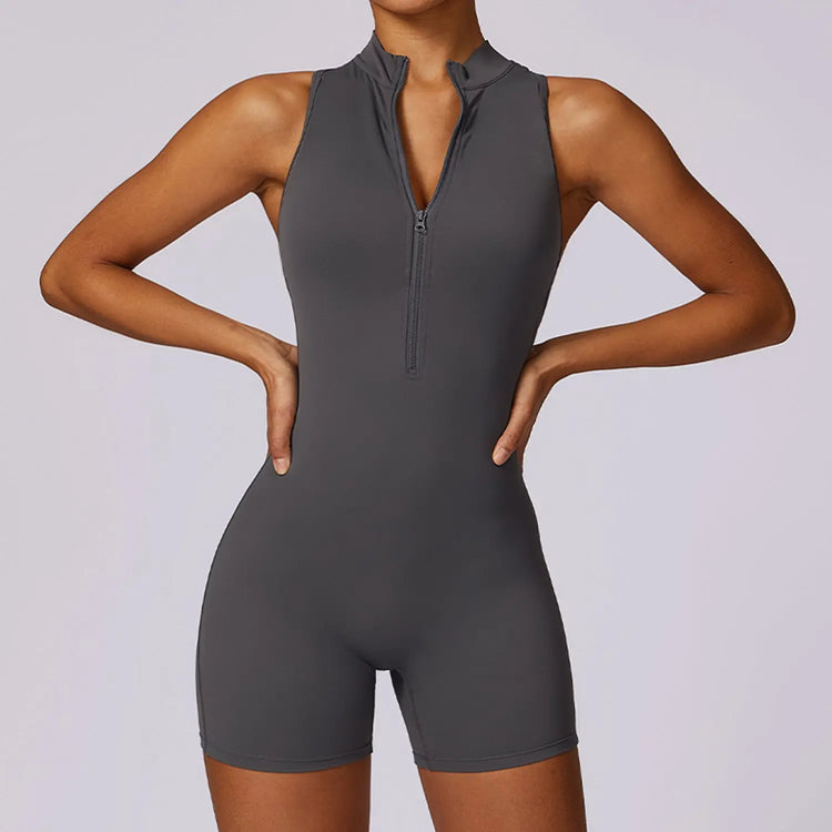 Women’s Zipper Backless Yoga Jumpsuit Social Buzz eSIMs