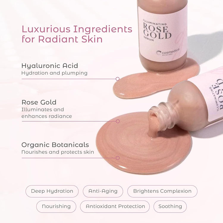 Illuminating Rose Gold Facial Serum Cosmedica Skincare