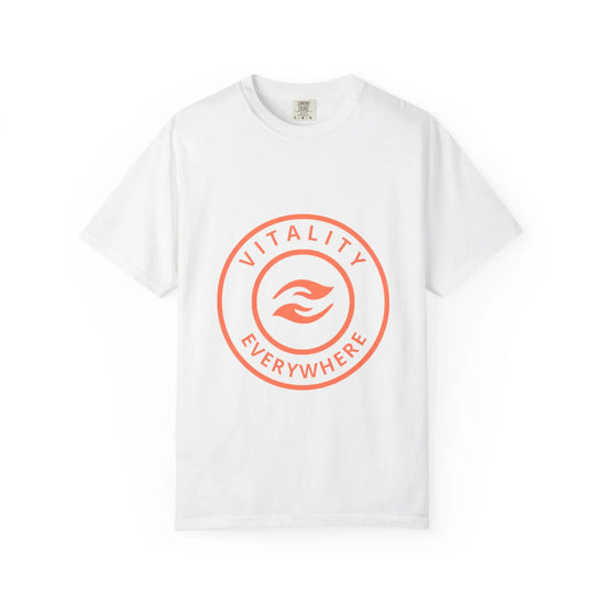 Vitality Everywhere T-Shirt — Minimal Wellness Logo Tee Printify