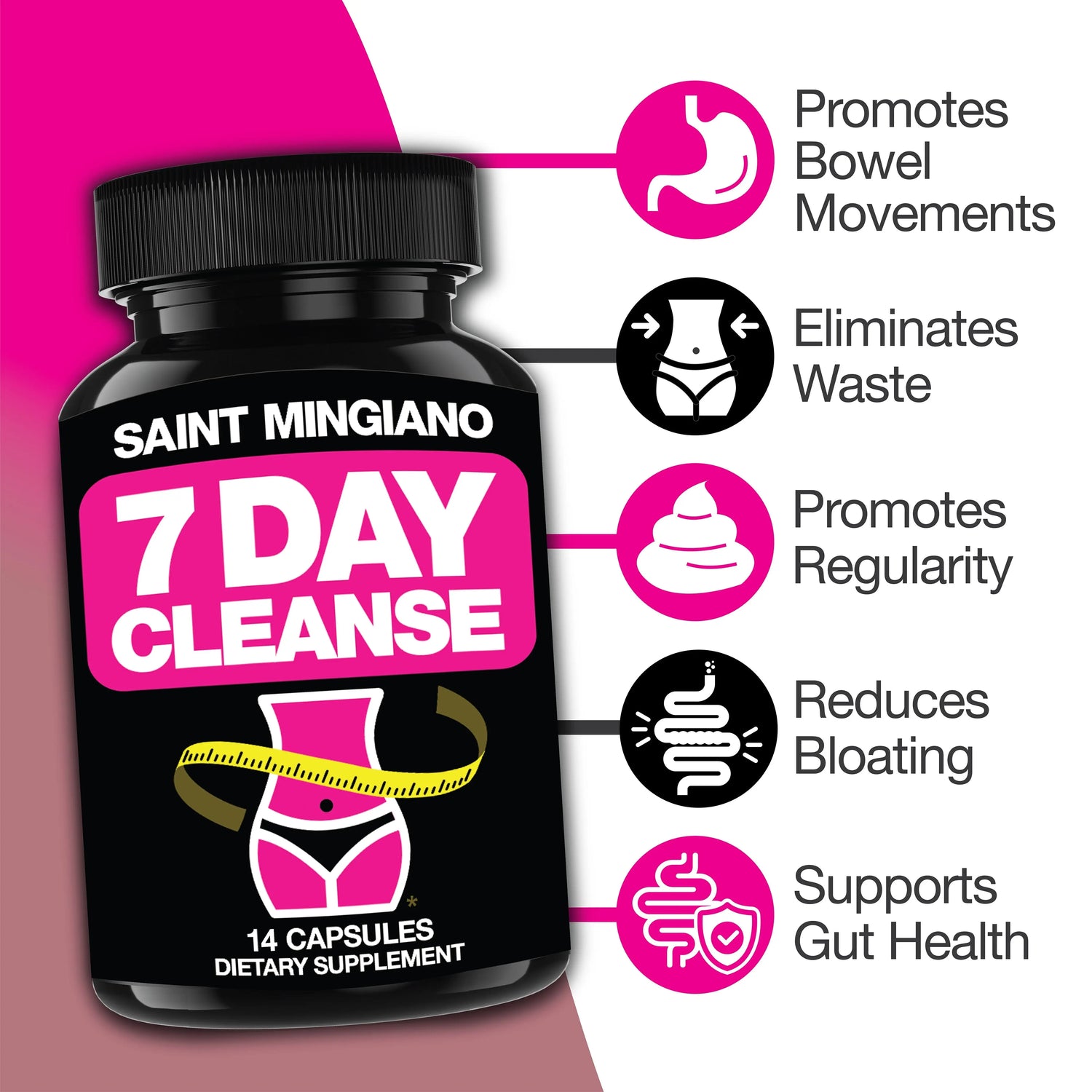 7-Day Colon Cleanse Detox Saint Mingiano - Supplements & Wellness Dedicated to Holistic Health