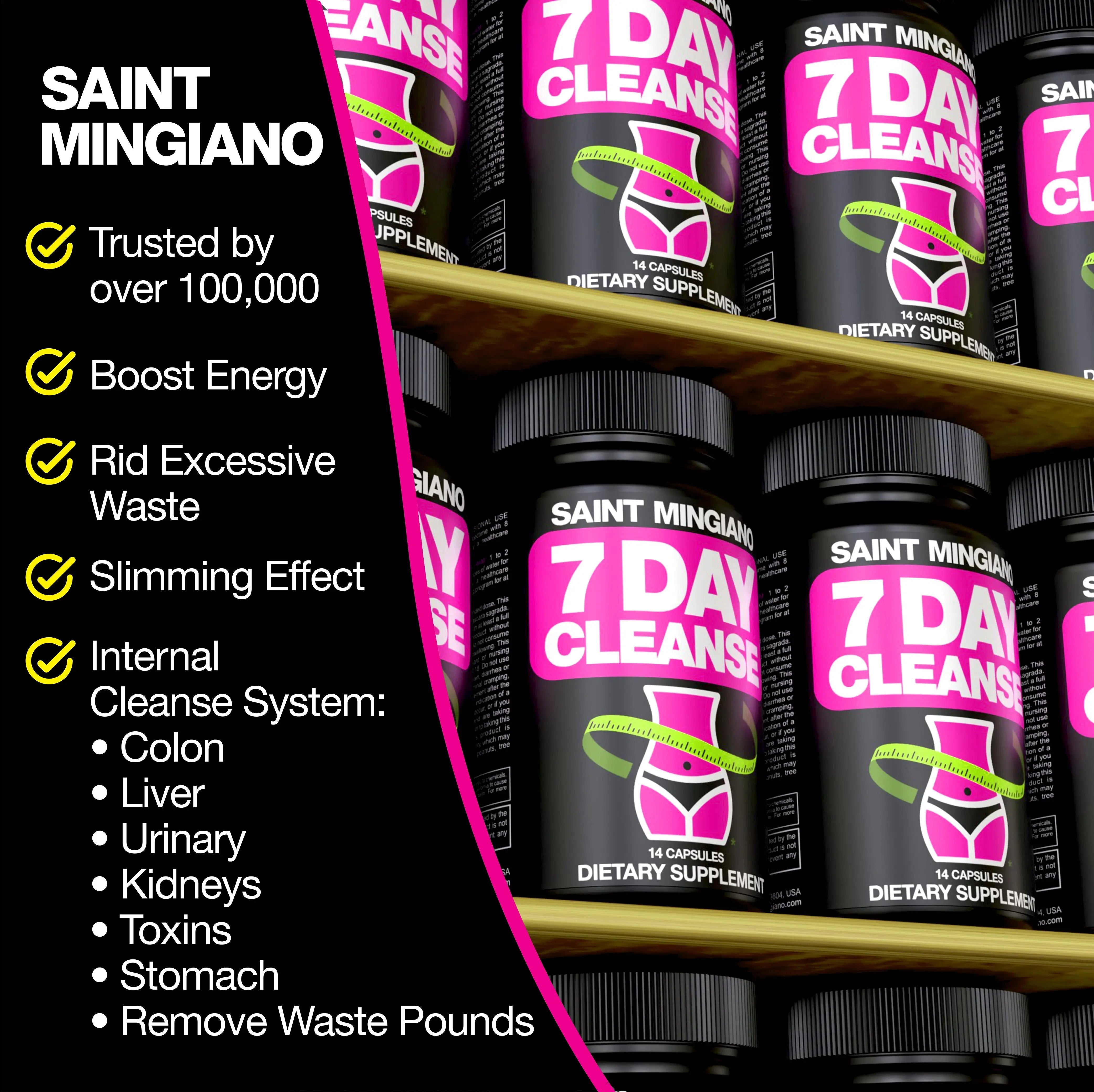 7-Day Colon Cleanse Detox Saint Mingiano - Supplements & Wellness Dedicated to Holistic Health