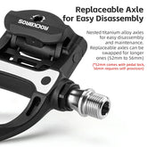 Carbon Fiber SPD Clipless Pedals for Road Bikes 9/16&
