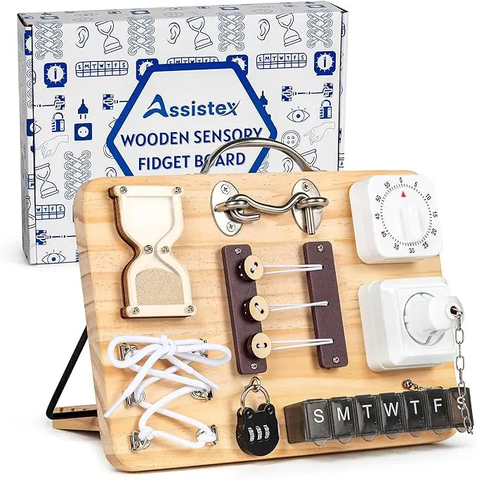 Assistex Fidget Memory Games for Seniors - Dementia Activities for Seniors - Memory Games for Adults with ADHD, Autism - Alzheimers Products and Sensory Activities for Adults with Dementia Assistex
