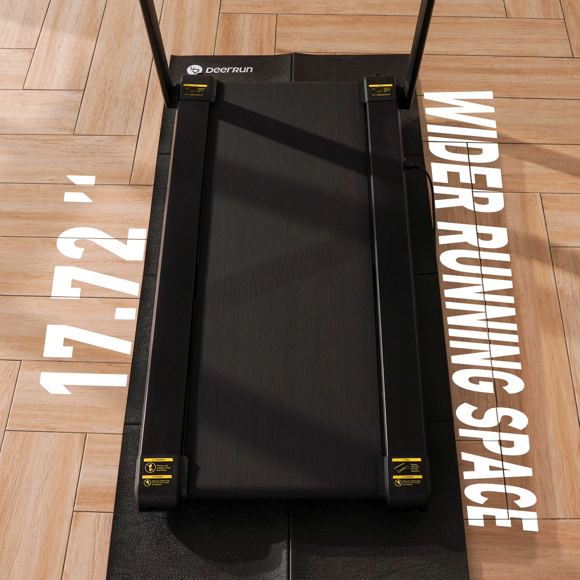 DeerRun X20 Incline Home Treadmill with 15% Auto Incline & Full Running Deck | 400 lbs, 11.3 mph DeerRun®