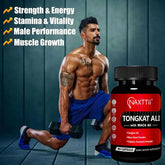 NAXTTII Natural Fuel For Men Supplement With Tongkat Ali, Maca Root, Ginseng To Boost Circulation, Energy, Stamina, Drive And Performance 90 Capsules Roksy