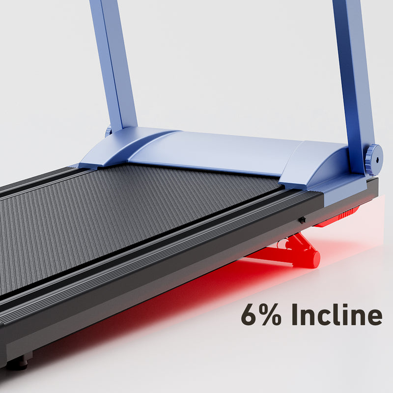 DeerRun All-New 2026 A1 Pro Move+  6% Incline Foldable Treadmill——Upgraded Chip & NFC Support | 350Lbs, 10mph Blue DeerRun®