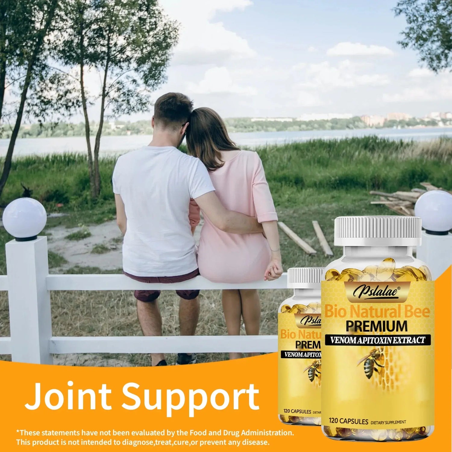 Bee Capsules - Boost Immunity, Arthritis Supplement Effectively Relieves Joint Inflammation - 120 Capsules Roksy