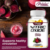 Nitric Oxide Beetroot Supplement – Natural Energy – Supports Heart Health - 120 Capsules Roksy