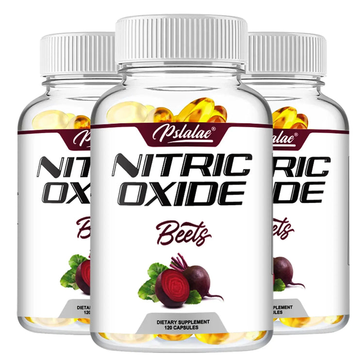 Nitric Oxide Beetroot Supplement – Natural Energy – Supports Heart Health - 120 Capsules Roksy