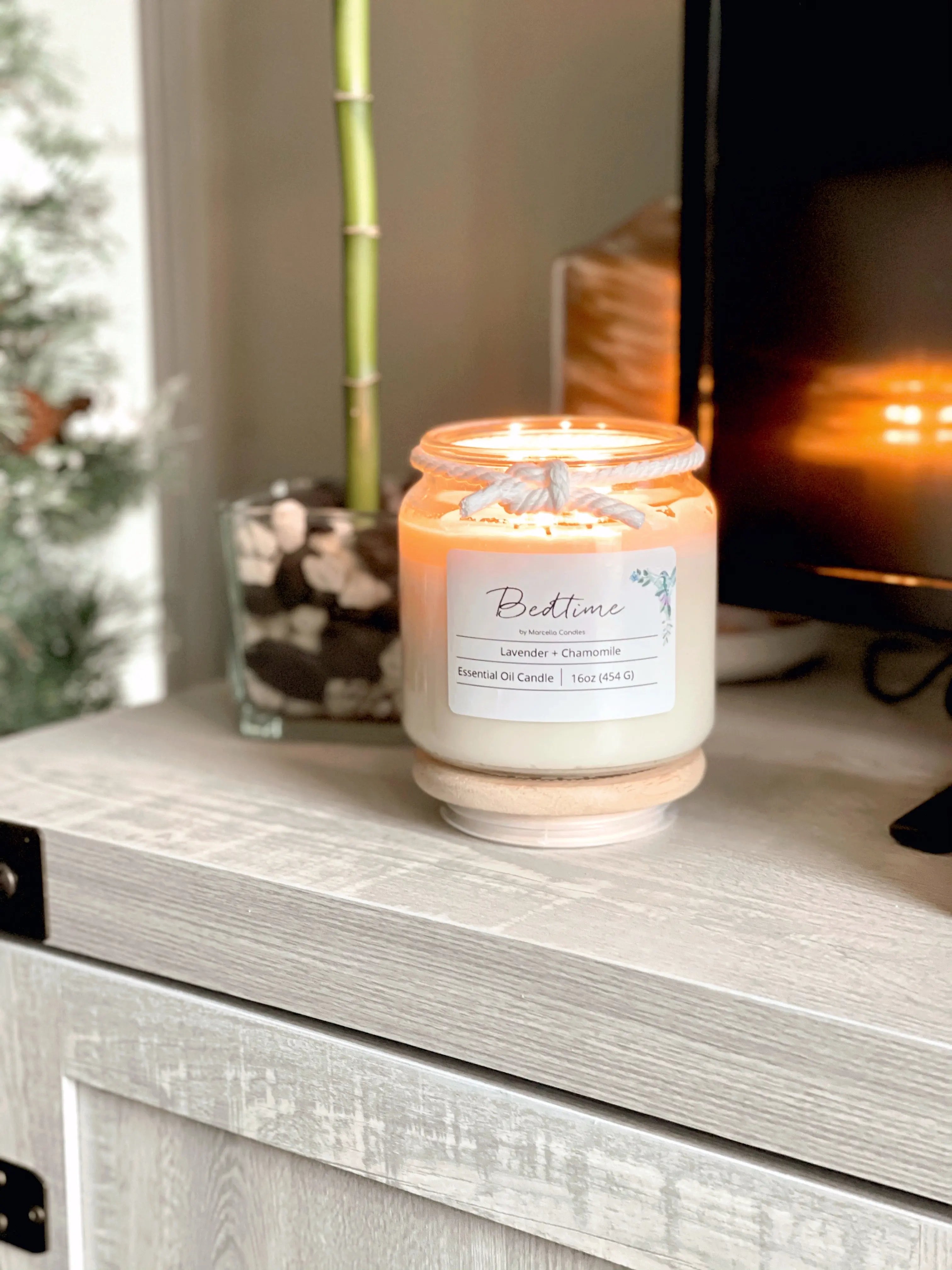 Bedtime Lavender + Chamomile Aromatherapy Candle Marcella Candles