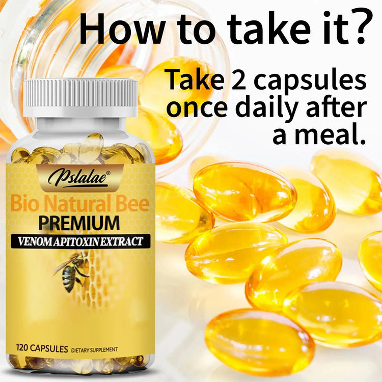 Bee Capsules - Boost Immunity, Arthritis Supplement Effectively Relieves Joint Inflammation - 120 Capsules Roksy