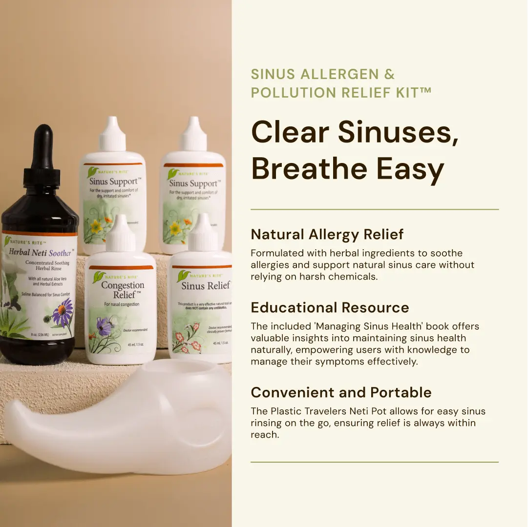 Sinus Allergen & Pollution Relief Kit™ Nature&