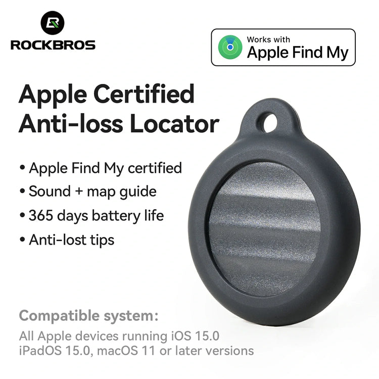 Bike Locator Anti Theft Device Compatible Apple AirTag ROCKBROS-US
