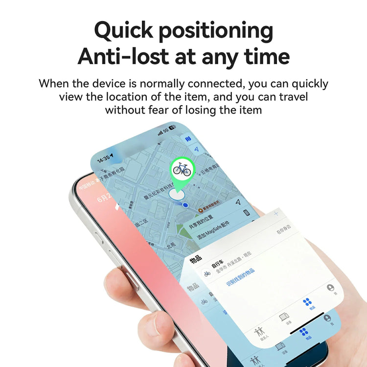 Bike Locator Anti Theft Device Compatible Apple AirTag ROCKBROS-US