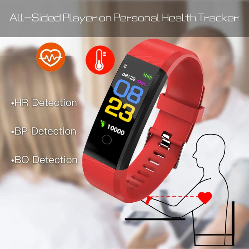 Unisex Smart Watch – Heart Rate & Fitness Tracker