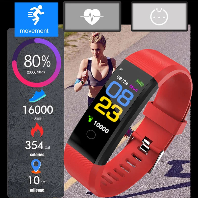 Unisex Smart Watch – Heart Rate & Fitness Tracker