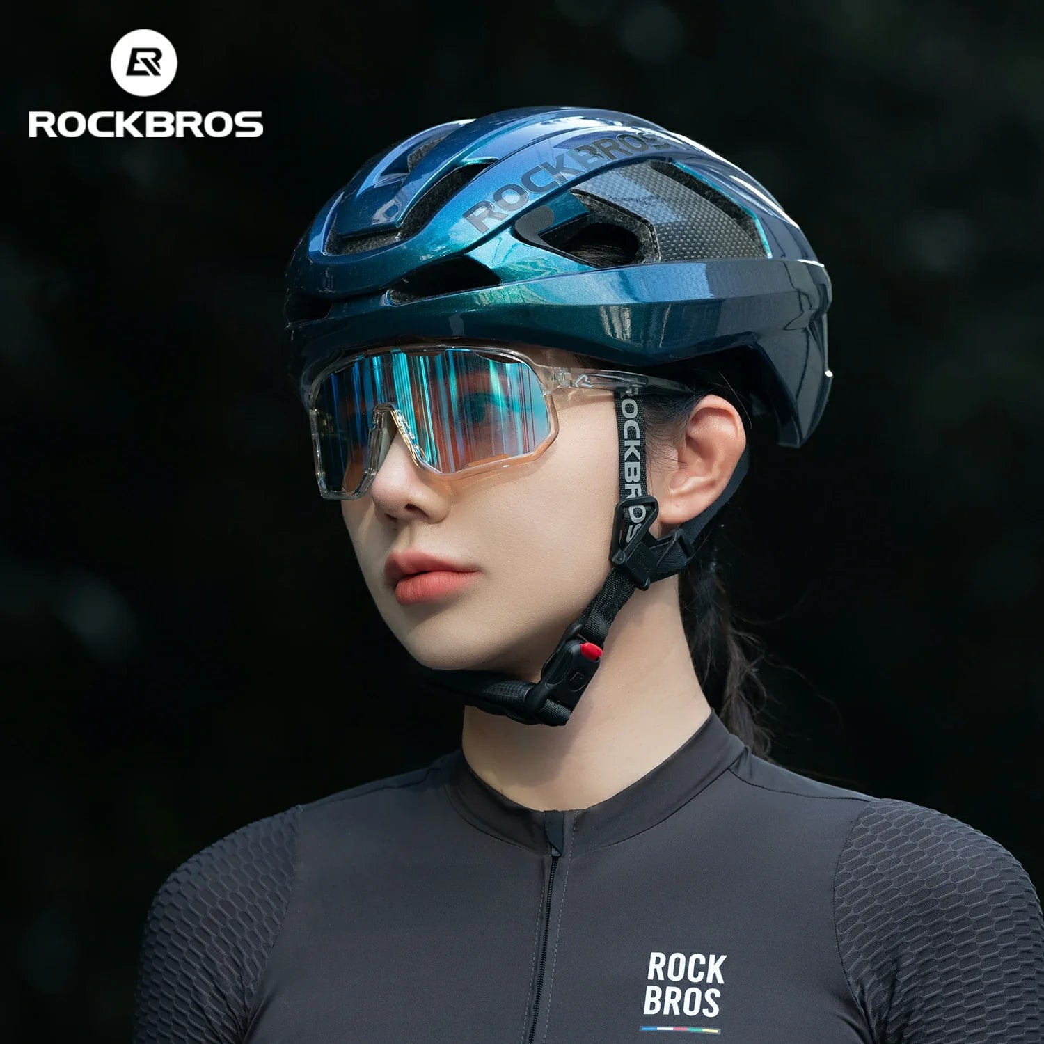 Carbon Fiber Cycling Helmet Antibacterial Lining Ventilated Adjustable Fit 3D-GRID ROCKBROS-US