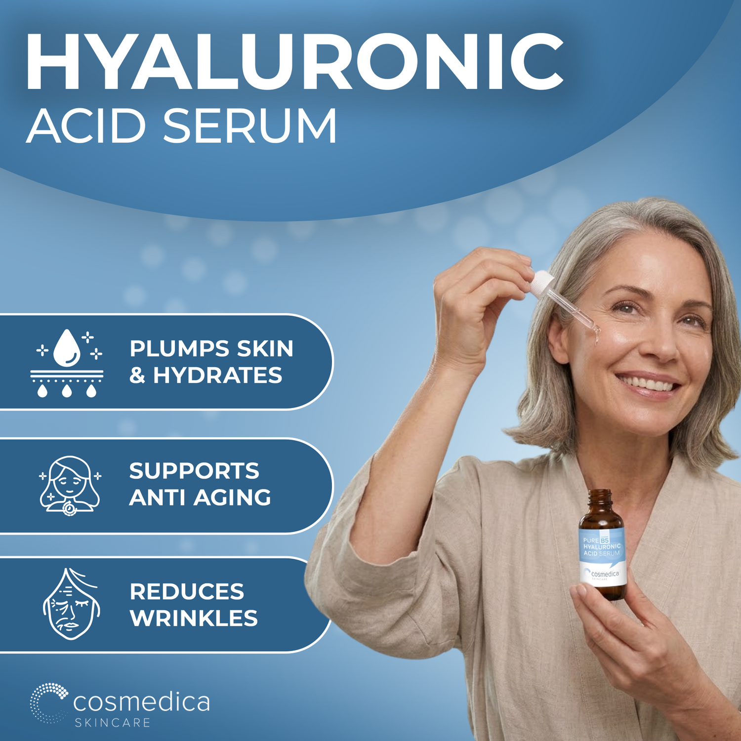 Hyaluronic Acid +Vitamin B5 Serum Cosmedica Skincare