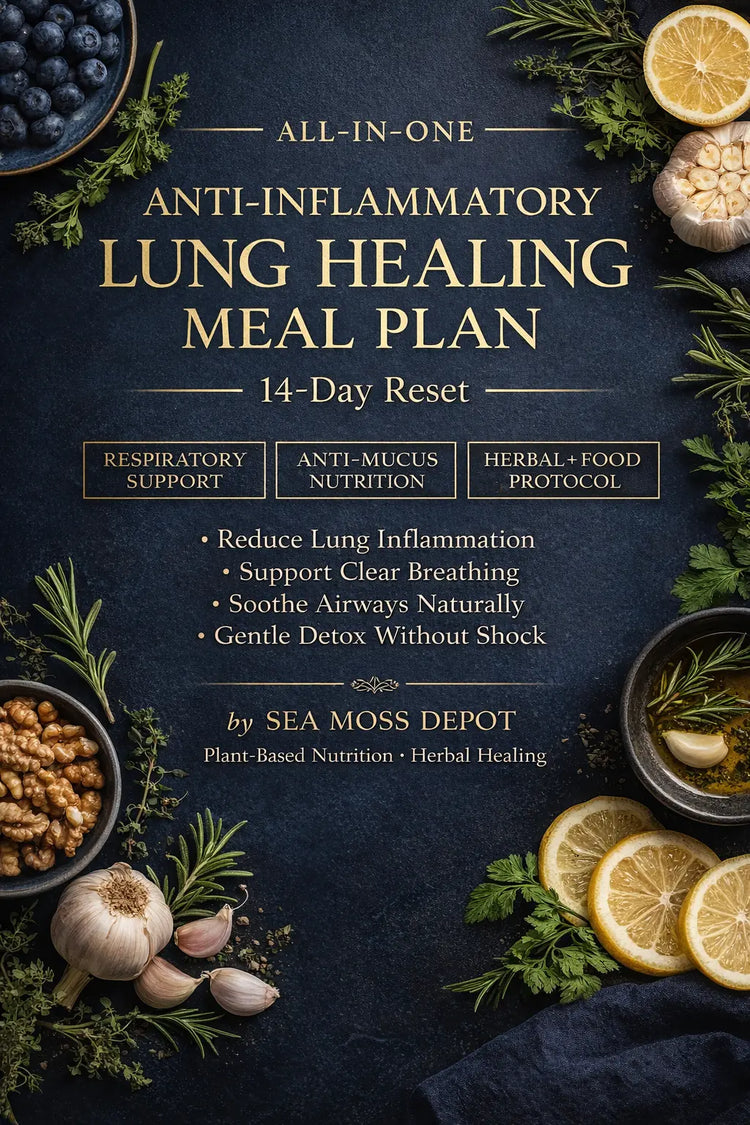 Lung Support Bundle – Mullein Leaf Tea + Healing Lung Meal Plan (PDF) Seamoss depot