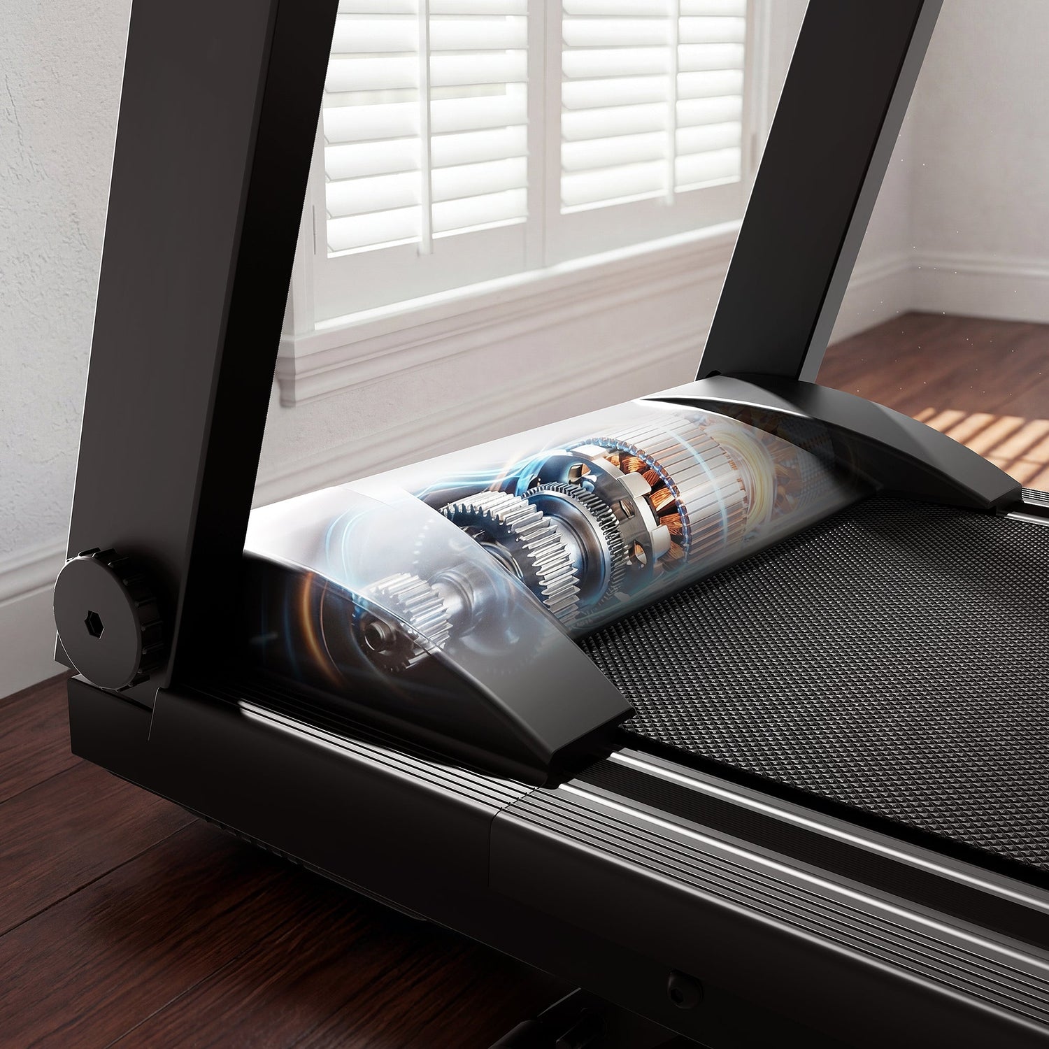 DeerRun All-New 2026 A1 Pro Move+ Smart Foldable Treadmill with 6% Incline & NFC | 350 lbs, 10 mph, Black DeerRun®