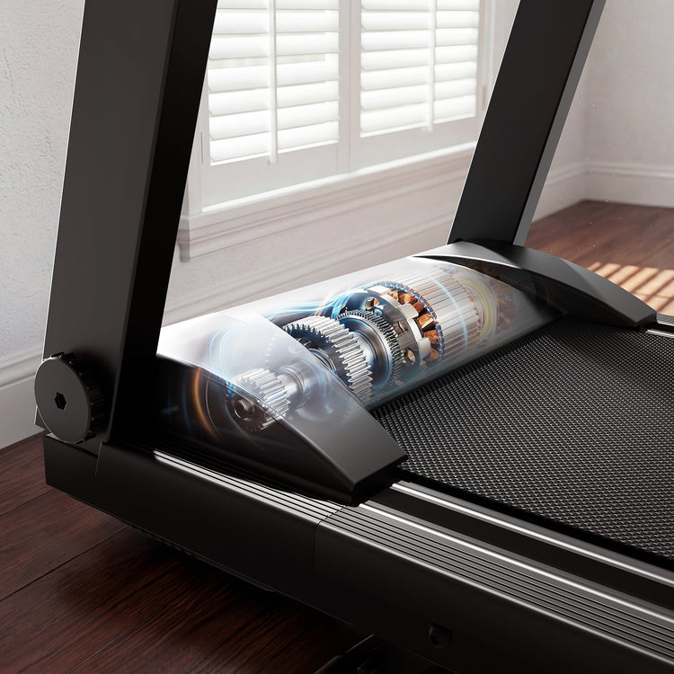 DeerRun All-New 2026 A1 Pro Move+ Smart Foldable Treadmill with 6% Incline & NFC | 350 lbs, 10 mph, Black DeerRun®