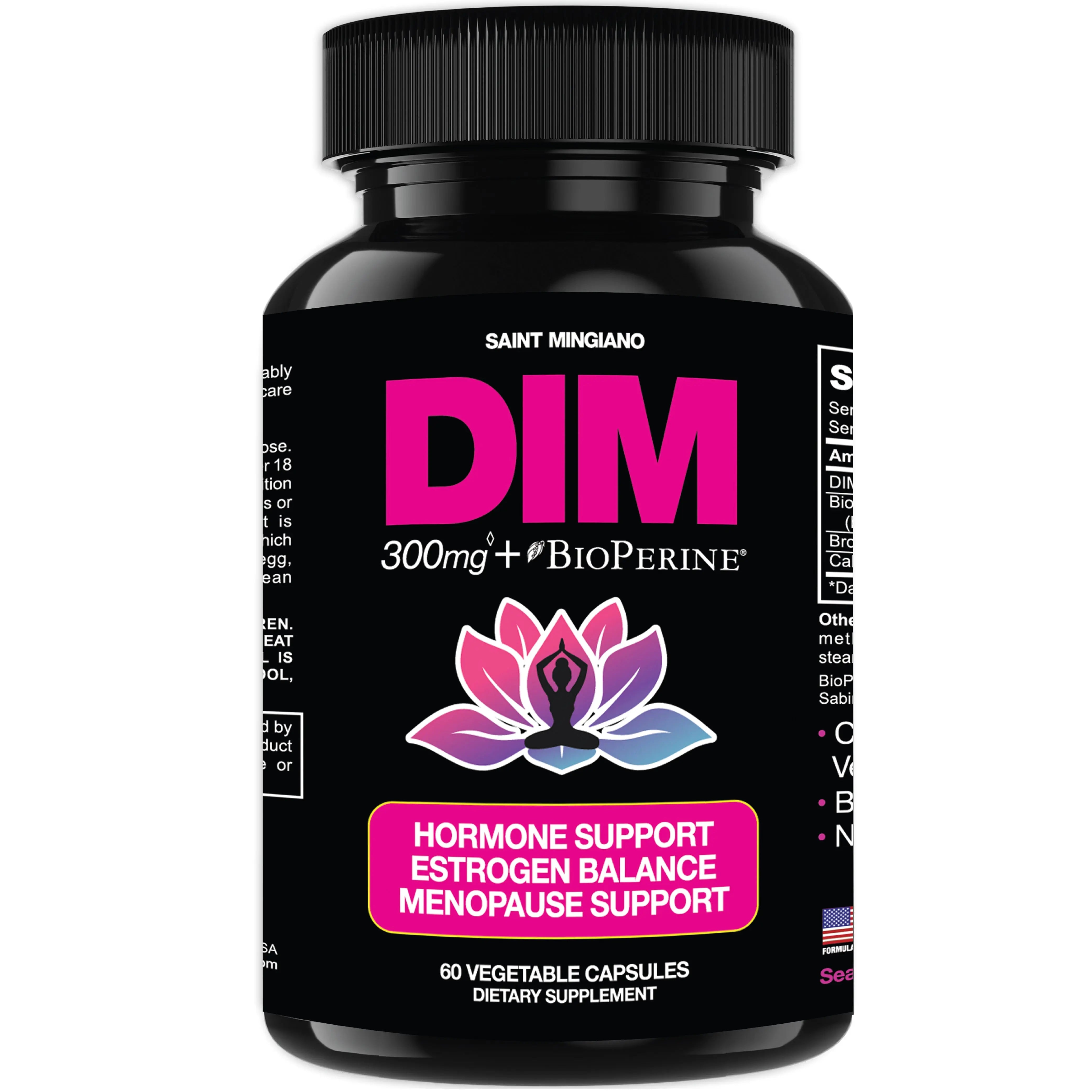 DIM 300 mg Women’s Hormone & Menopause Support Saint Mingiano - Supplements & Wellness Dedicated to Holistic Health