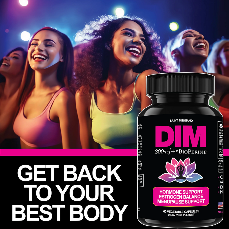 DIM 300 mg Women’s Hormone & Menopause Support Saint Mingiano - Supplements & Wellness Dedicated to Holistic Health