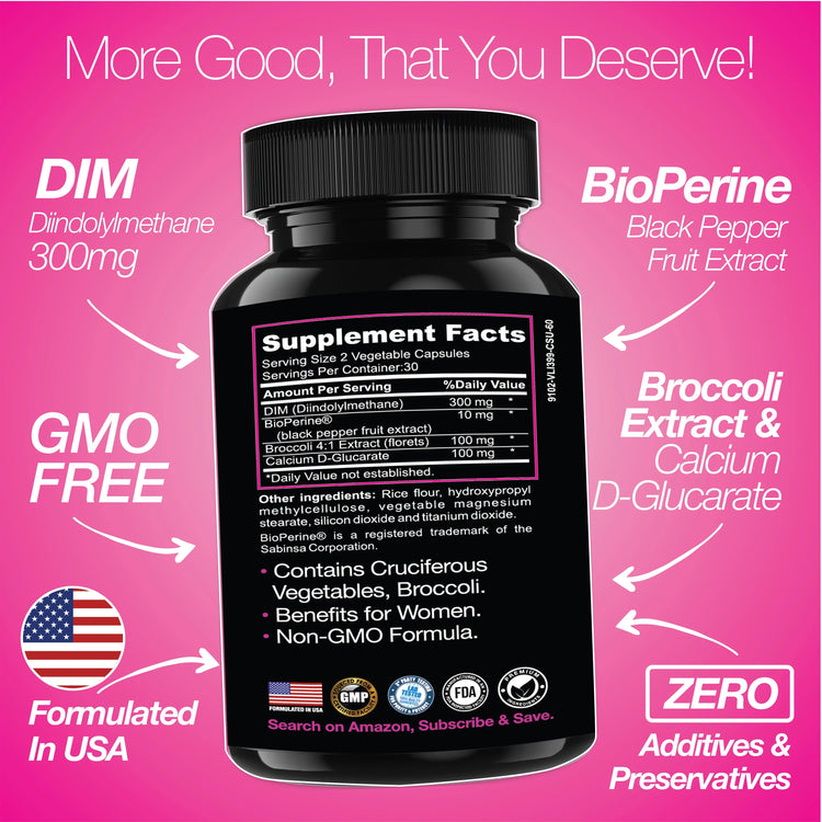 DIM 300 mg Women’s Hormone & Menopause Support Saint Mingiano - Supplements & Wellness Dedicated to Holistic Health